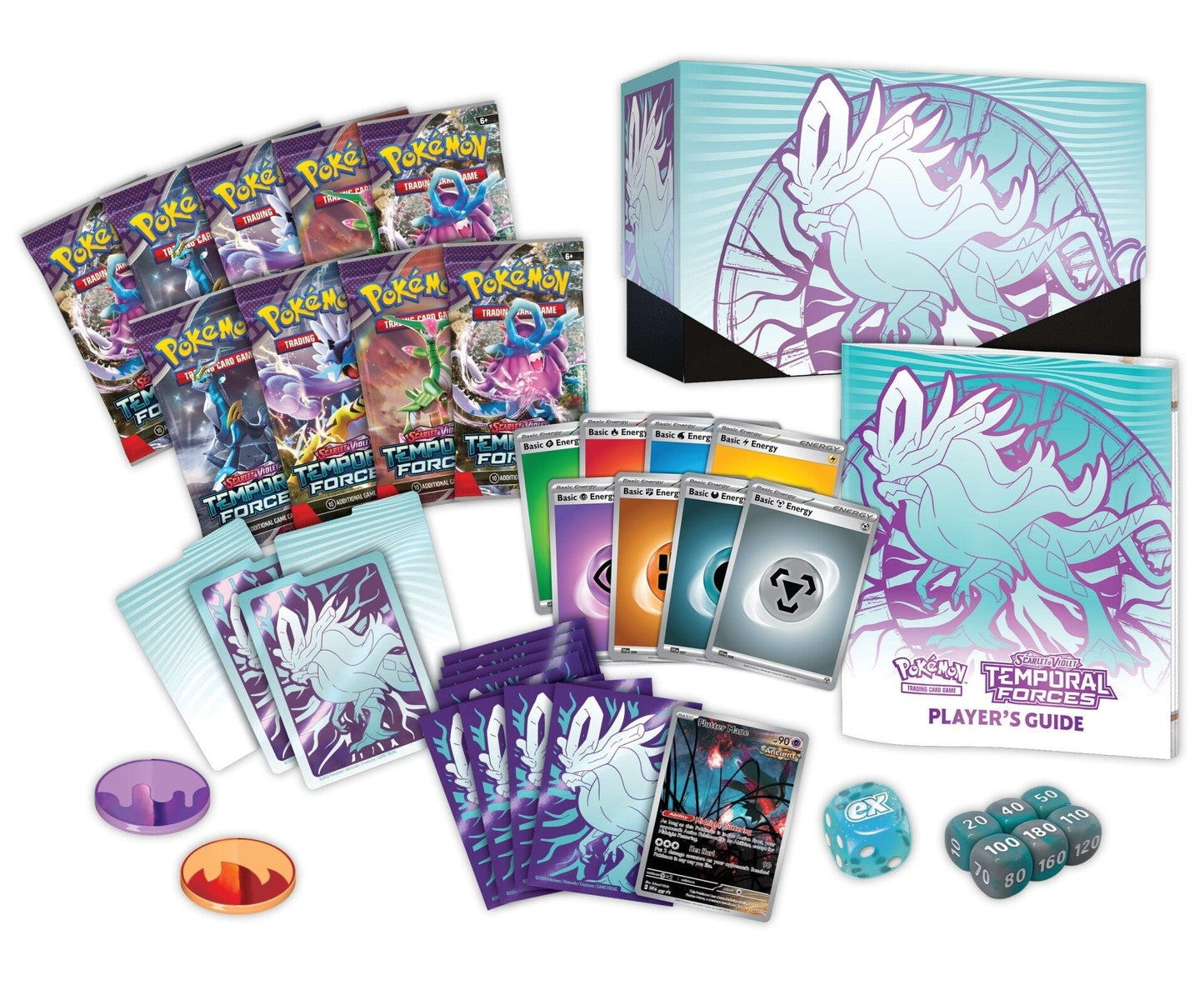 Pokémon TCG: Scarlet & Violet Temporal Forces Elite Trainer Box - Walking Wake