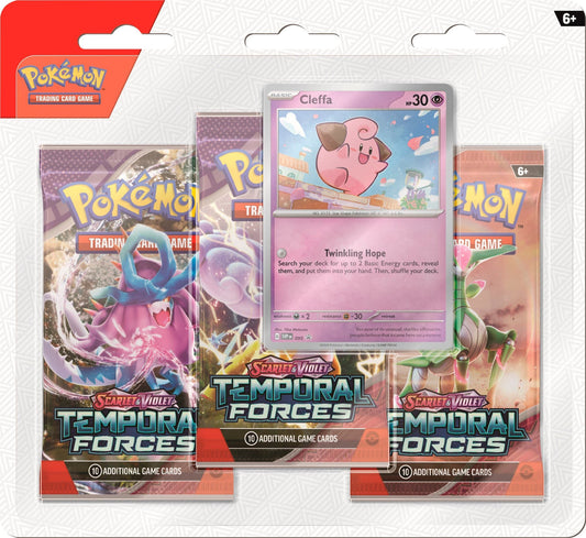 Pokémon TCG: Scarlet & Violet Temporal Forces 3-Pack Blister - Cleffa