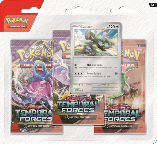 Pokémon TCG: Scarlet & Violet Temporal Forces 3-Pack Blister - Cyclizar