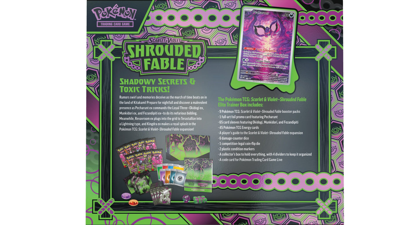 Pokemon TCG: Scarlet & Violet Shrouded Fable Elite Trainer Box