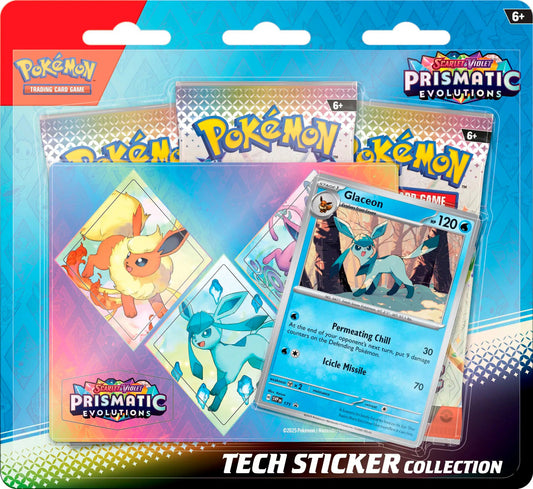Pokemon TCG: Scarlet & Violet Prismatic Evolutions Tech Sticker Collection Glaceon