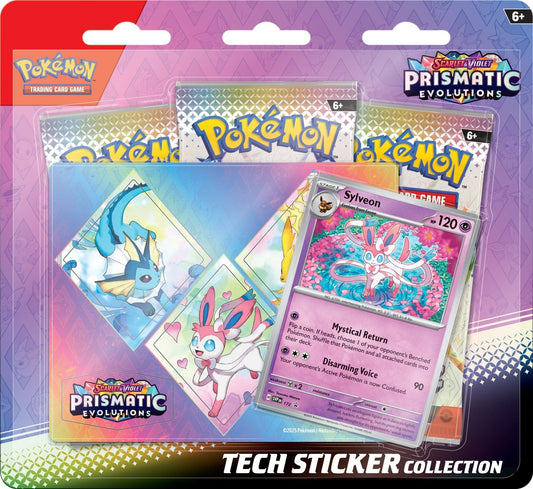 Pokemon TCG: Scarlet & Violet Prismatic Evolutions Tech Sticker Collection Sylveon